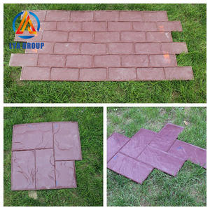 Molde de esteras de sello de impresión de forma de tablón de madera de hormigón para Pavimento de Piedra - Product Image 3