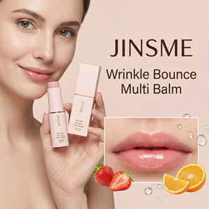 Bálsamo Multiusos Antiarrugas JINSME OEM - Exfoliante Labial con Extracto de Fresa y Vitamina E, Hidratante y Humectante, Bálsamo Labial Natural - Product Image 4