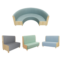 Banquettes modernes pour restaurant, en forme de U, en demi-cercle ou droites, mobilier de cafétéria pour restaurant de restauration rapide et café
