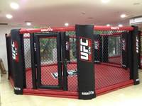 Équipement d'arts martiaux Cage de ring de boxe de plancher de MMA à vendre ring de boxe utilisé par octogone commercial de MMA