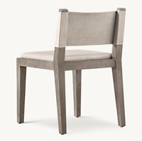 SELLE Français Minimaliste Art Déco Intérieur Cuisine Chêne Ensembles De Salle À Manger Style Américain Hôtel Restaurant Banquet Tissu Salle À Manger Côté Chaise