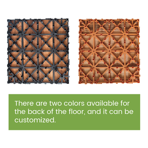 Gạch lát sàn <span class=keywords><strong>WPC</strong></span> liên kết hiện đại, chống thấm, bền bỉ, kích thước 30x30cm, dùng cho dự án tự làm & thương mại số lượng lớn, thích hợp cho sân vườn, ban công và sử dụng thương mại. - Product Image 4