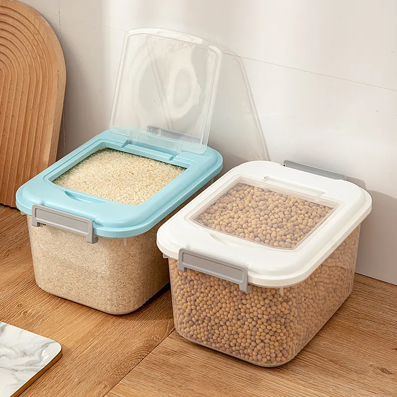 البلاستيك حاويات للأغذية الأرز بن المنزلية الأرز صندوق تخزين
