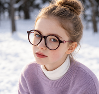 Montures optiques rondes pour enfants, charnières à ressort, lunettes flexibles pour enfants, lunettes mignonnes pour filles et garçons