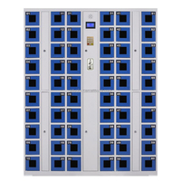 Casier intelligent à empreintes digitales à 30 portes, à commande par jeton, pour téléphone portable, station de recharge de téléphone portable, borne de recharge d'iPad, casiers