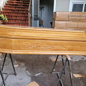 IT087 B&R Bara e Cofano in Paulownia Stile Europeo con Design Personalizzabili, Dimensioni 192*56*28cm per Sepoltura Adulti e Uso Funebre - Product Image 2