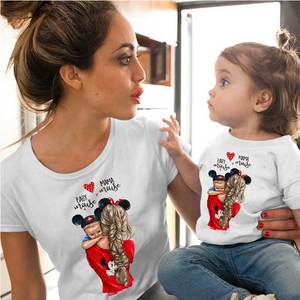 <span class=keywords><strong>Personnalisé</strong></span> correspondant famille <span class=keywords><strong>t</strong></span>-shirts <span class=keywords><strong>maman</strong></span> et fille ensemble de vêtements - Product Image 1