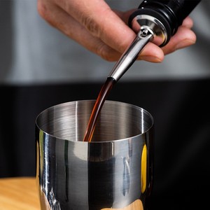 Vertedor de vino de acero inoxidable con tapón de goteo de corcho, herramientas de barra de plástico para regalos promocionales - Product Image 5