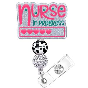 Personalizado de dibujos animados vaca retráctil acrílico brillo insignia carretes titular regalo accesorio - Product Image 5