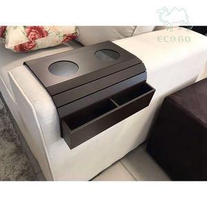 Bandeja de brazo de sofá clásico Mesa de brazo de sofá La mejor bandeja de brazo de mesa de sofá de bambú remota - Product Image 1