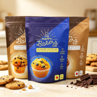 Sachet latéral personnalisé en aluminium et plastique pour emballage de miel, thé, café, lait en poudre