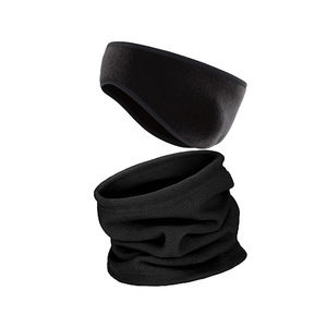 Fleece Neck Warmer With Ear Flaps Solid Color Unisex Outdoor Sports Cold Protection Face Mask Cycling Winter Warm Breathable - Product Image 5