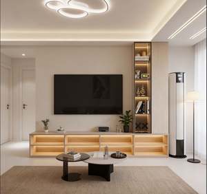 BALOM Customized TV Rack Pine Wood and Plywood Classic Living Room Stand with Solid MDF Home Furniture for <b>Small</b> House - Product Image 4