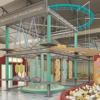 Parc à thème de style chinois personnalisé aventure intérieure pour enfants équipement de terrain de jeu souple à vendre