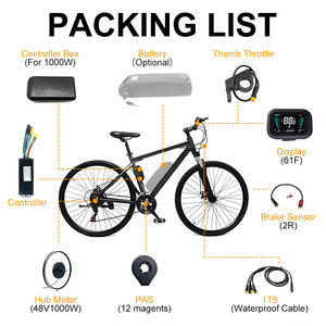 GreenPedel Wholesale High Quality Electric Bicycle <strong>Kit</strong> <strong>UK</strong>/FR Warehouse 48v 1000w 700C Hub Motor Thumb <strong>E</strong>-<strong>bike</strong> <strong>Conversion</strong> Set - Product Image 6