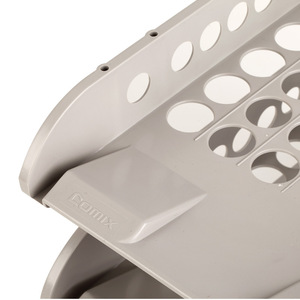 Comix B2133 Three Tier File Rack <b>Plastic</b> Office Study Organizer <b>Shelf</b> Gray - Product Image 3