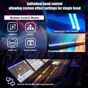 Barre de lumière LED 10x40W RGBW 4-en-1 à faisceau mobile, contrôle de pixels, DMX512, en aluminium, pour KTV/DJ/Discotèque/Fête/Mariage - Product Image 3