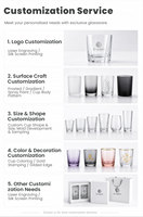 Verre à pied cannelé en verre taillé 185 ml avec motif annelé et poignée en diamant à facettes, verrerie transparente pour bar à domicile