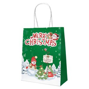 Bolsas de Papel Kraft Ecológicas y Duraderas para Fiestas Navideñas, Bolsas Promocionales para Regalos, Comida para Llevar, Dulces, Pasteles, Cartón - Product Image 6
