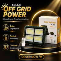 Projecteur solaire LED portable pour hôtel, indice IP65, faisceau réglable, télécommande, batterie détachable, panneau pliable 4m