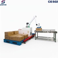 Máquina de Paletización de Cartones de Fácil Programación, Carcasa de Plástico, Logística de Almacén, Marca Sanyue, Protección IP54, Ahorro de Espacio