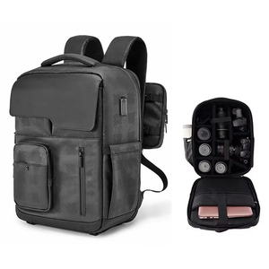 Professional Large Capacity <b>Camera</b> <b>Backpack</b> Case Waterproof Multifunctional Photography Bag Zipper Closure - Product Image 3