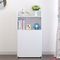 Meubles de bureau à domicile en bois, bureau d'étude pliable pour enfants, table d'ordinateur avec étagère intégrée, 1 pièce/carton