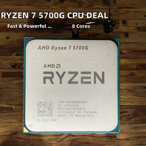 AMD รุ่นใหม่สำหรับ 7 5700G 8-คอร์ 3.8GHz ซ็อกเก็ต AM4 โปรเซสเซอร์สำหรับเดสก์ท็อป แคช L3 16MB รองรับ 64 บิต ราคาขายส่ง - Product Image 2