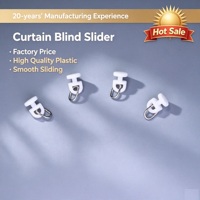 Poulies silencieuses pour rail de rideau, curseurs et glissières pour rail de rideau, accessoires pour rideaux et stores pour la décoration intérieure