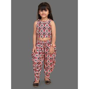 Conjunto de Kurta Dhoti Moderno para Niñas al por Mayor con Top sin Mangas para Festivales, Bodas, Fiestas y Eventos Culturales - Product Image 3