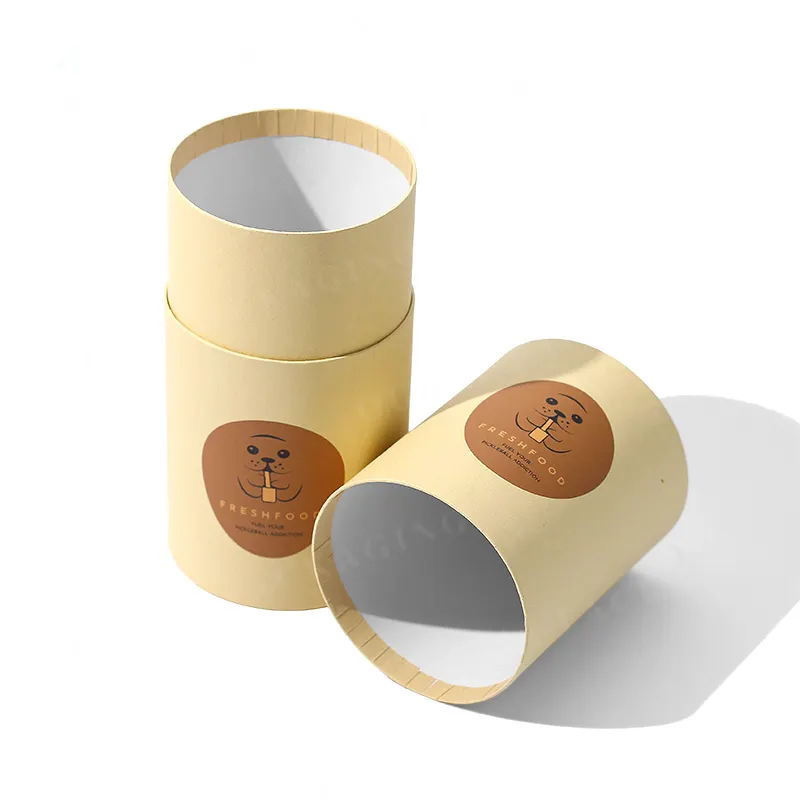 Custom Loose Tea Leaf Cans Food Grade Cardboard Cylinder Empty Coffee Container Paper Tube Packaging Round Boxes