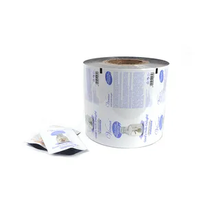 Rolo de filme de embalagem de plástico de alumínio para embalagens de alimentos, filme de leite líquido laminado PET de alta qualidade