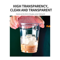 Vente en gros d'usine gobelets en plastique jetables transparents pour jus de fruits, lait, thé, café, boisson froide, gobelet en plastique avec couvercle en arc