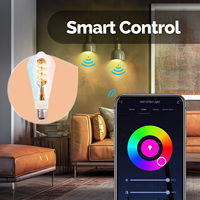 Nouveau module variateur intelligent Wi-Fi 2026 pour ampoule LED E27 avec éclairage RGB, contrôle par application, système Tuya Smart