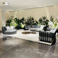 Canapé sectionnel moderne en cuir de haute qualité de l'usine de Foshan, ensemble de canapés en cuir italien, mobilier de salon pour la maison