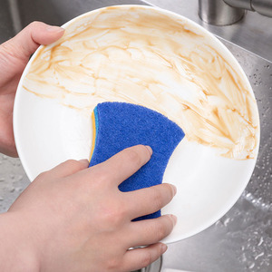 Esun Blue Éponges <span class=keywords><strong>de</strong></span> nettoyage double face anti-rayures en pâte <span class=keywords><strong>de</strong></span> bois et coton avec gommage en cellulose pour la cuisine - Product Image 6