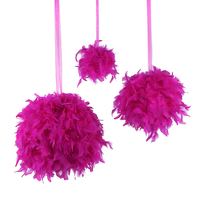 Coloré violet grande dinde plume boule de noël pour arbre de noël ornement Festival automne décor fête vacances approvisionnement cadeaux artisanat
