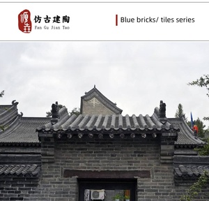 Tuiles <span class=keywords><strong>de</strong></span> protection Huuse et Road Fire Brick, écologiques, imperméables, durabilité supérieure à 100 ans, style traditionnel, en argile grise, fabriquées à Yulin, Chine - Product Image 5