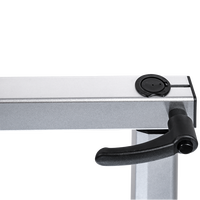 Pied de table réglable et rotatif en aluminium argenté pour tables de travail et de repas en camping-car, caravane, fourgon aménagé GR-ZT508