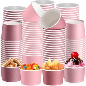 Promora 12oz phân hủy sinh học thân thiện với môi dùng một lần Giấy kem ly & bát 50 đếm + thìa cấp thực phẩm - Product Image 3