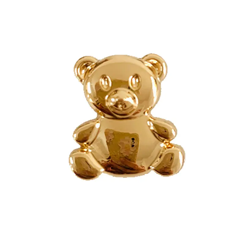 ZSY 20mm altın ayı alaşım düğmeler takı aksesuarları DIY zarif dekoratif toka düğmeleri çocuk giysileri ceket düğmeleri