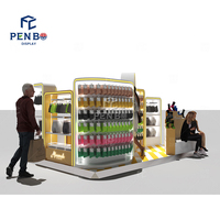Kiosque de chaussettes de centre commercial personnalisé Stand de chaussettes de centre commercial Stand d'exposition modulaire de chaussettes d'exposition
