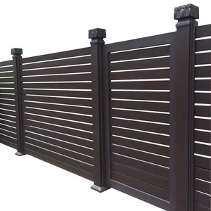 TOMA-Panneau de clôture à lamelles horizontales en aluminium revêtu, de conception moderne, écran de confidentialité pour portail et piscine, utilisation manuelle automatique - Product Image 5