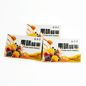 Boisson au miel aromatisée aux fruits, délicieuse, goût riche et sucré, en sachet portable, emballage en boîte, fabrication OEM ODM, emballage personnalisé. - Product Image 1