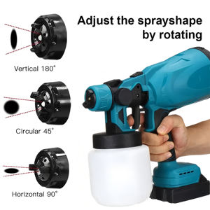 Pistolet de peinture sans fil <span class=keywords><strong>Makita</strong></span> <span class=keywords><strong>18V</strong></span> à haute atomisation, pulvérisateur nano électrique pour revêtement automobile, meubles et acier, aérographe - Meilleures ventes - Product Image 4