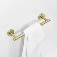Beelee épaissir SUS304 acier inoxydable or porte-serviettes de salle de bain, porte-serviettes de bain/tige pour salle de bain