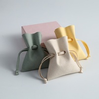 Bolsa de microfibra con cordón para anteojos, gafas de sol, joyería, gamuza, logotipo personalizado, bolsa de microfibra