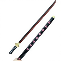 Accessoire d'Halloween, ensemble d'épées de cosplay Roronoa Zoro, épées de samouraï en mousse PU, arme pour les plus de 14 ans, cadeau d'anniversaire unisexe