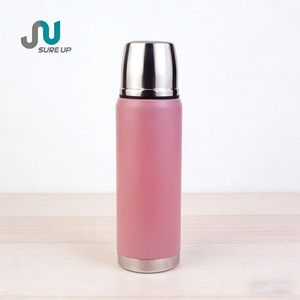 Borraccia Termica in Acciaio Inox <span class=keywords><strong>da</strong></span> 350ml con Coperchio Push & Pour, Bottiglia Isolata a Doppia <span class=keywords><strong>Parete</strong></span> per Tè e Caffè, Senza BPA - Product Image 1