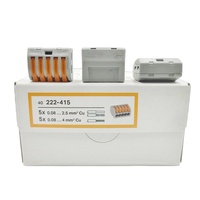 Connecteur de bornier série 222, modèles 222-412, 222-413, 222-415, pour connexion électrique rapide à 2, 3 ou 5 pôles